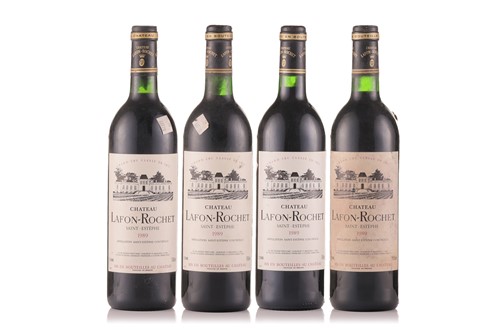 Lot 292 - Four bottles of 1989 Chateau Lafon-Rochet...