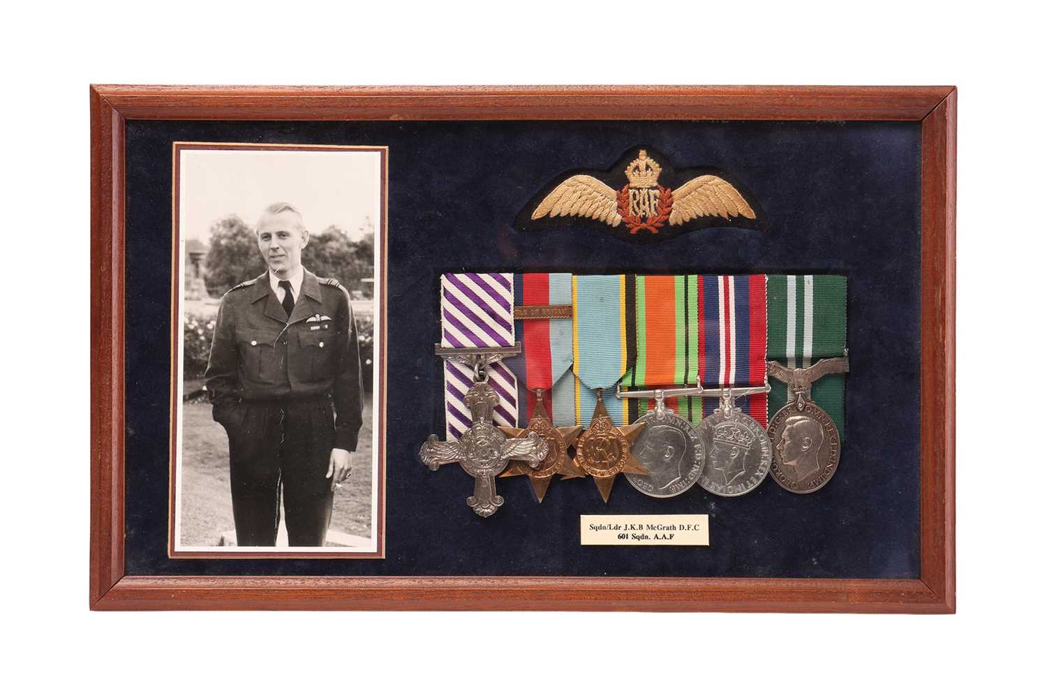 Lot A World War II DFC medal group attributed to...