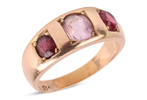 Lot 47 - A gem-set dress ring, gypsy-set with an...