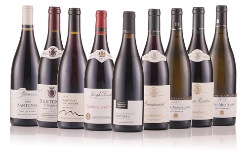 Lot 263 - Nine bottles of assorted wine, comprising Jean...