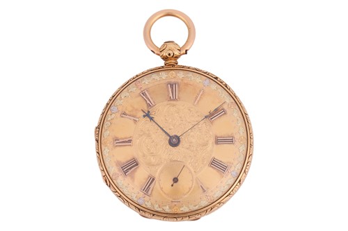 Lot 354 - An 18ct Gold Open Face Pocket Watch Serial:...