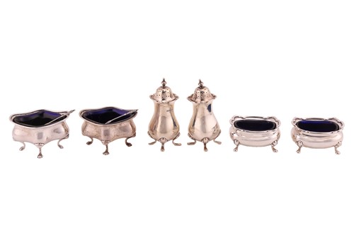 Lot 238 - A group of early 20th century silver cruets...