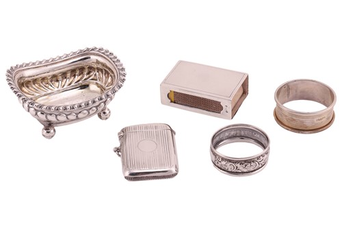 Lot 249 - A group of silver items comprising, a late...