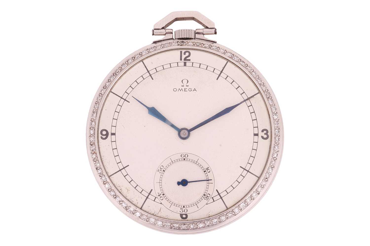 Lot Omega – A Diamond-Set Pocket Watch Serial:...