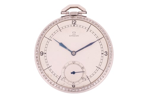 Lot Omega – A Diamond-Set Pocket Watch Serial:...