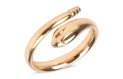 Lot 236 - Tiffany & Co. - A snake bypass ring by Elsa...