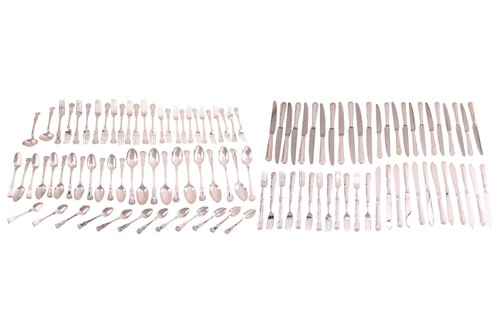 Lot 425 - A Victorian silver service of King's pattern...