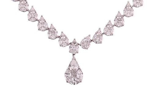 Lot Moussaieff - A diamond necklace, with an...