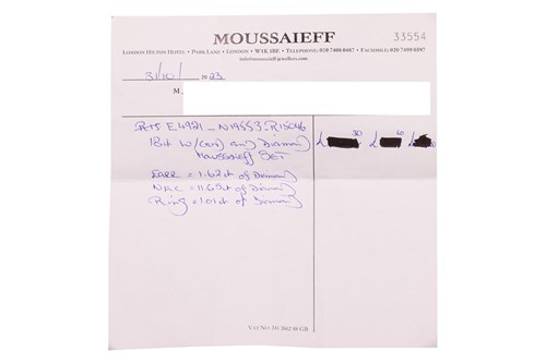 Lot Moussaieff - A diamond necklace, with an...