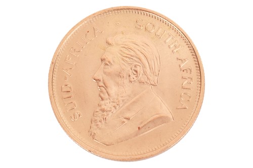 Lot 257 - A South African 1oz gold Krugerrand, dated 1974.