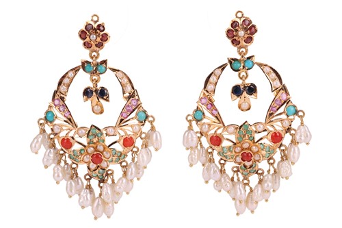 Lot 161 - An Indian wedding suite, comprising a multi...