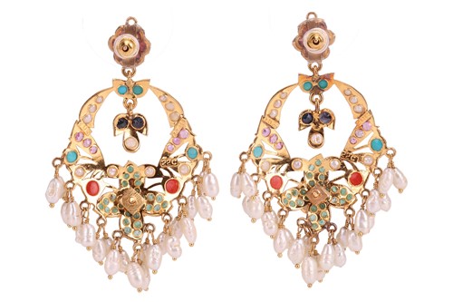 Lot 161 - An Indian wedding suite, comprising a multi...