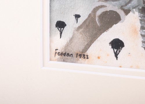 Lot Mary Fedden (British 1915-2012) Owl and Moon...