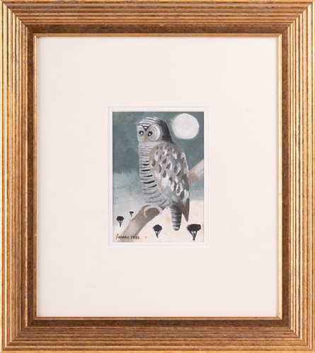 Lot Mary Fedden (British 1915-2012) Owl and Moon...