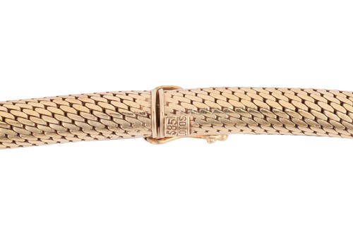 Lot A large aquamarine necklace, the octagonal...