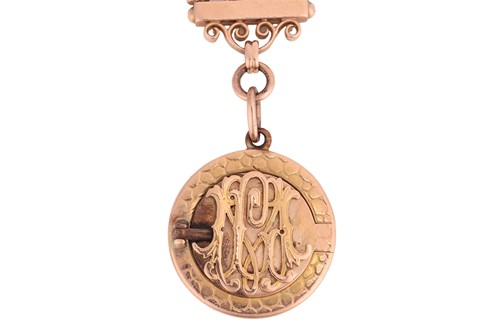 Lot A late 19th-century Continental fob locket,...