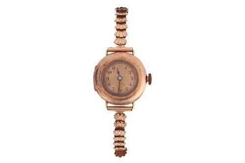 Lot 218 - ‘14K’ Dress Watch with Rolled-Gold Strap...