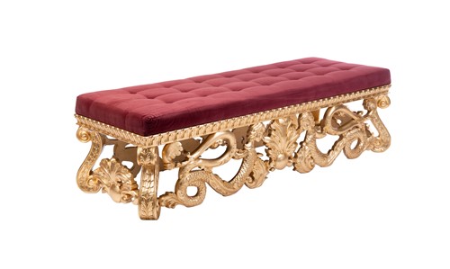 Lot 5 - A large giltwood 'Elisabeth D503' bench, by...