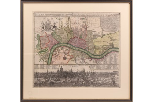 Lot 204 - Seutter (Matthäus), 'Londinum celeberrima...