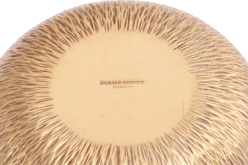 Lot Gerald Benney - three 18ct gold goblets and...