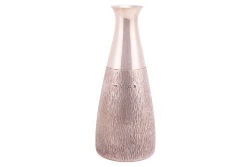 Lot Gerald Benney - a silver decanter, of tapering...