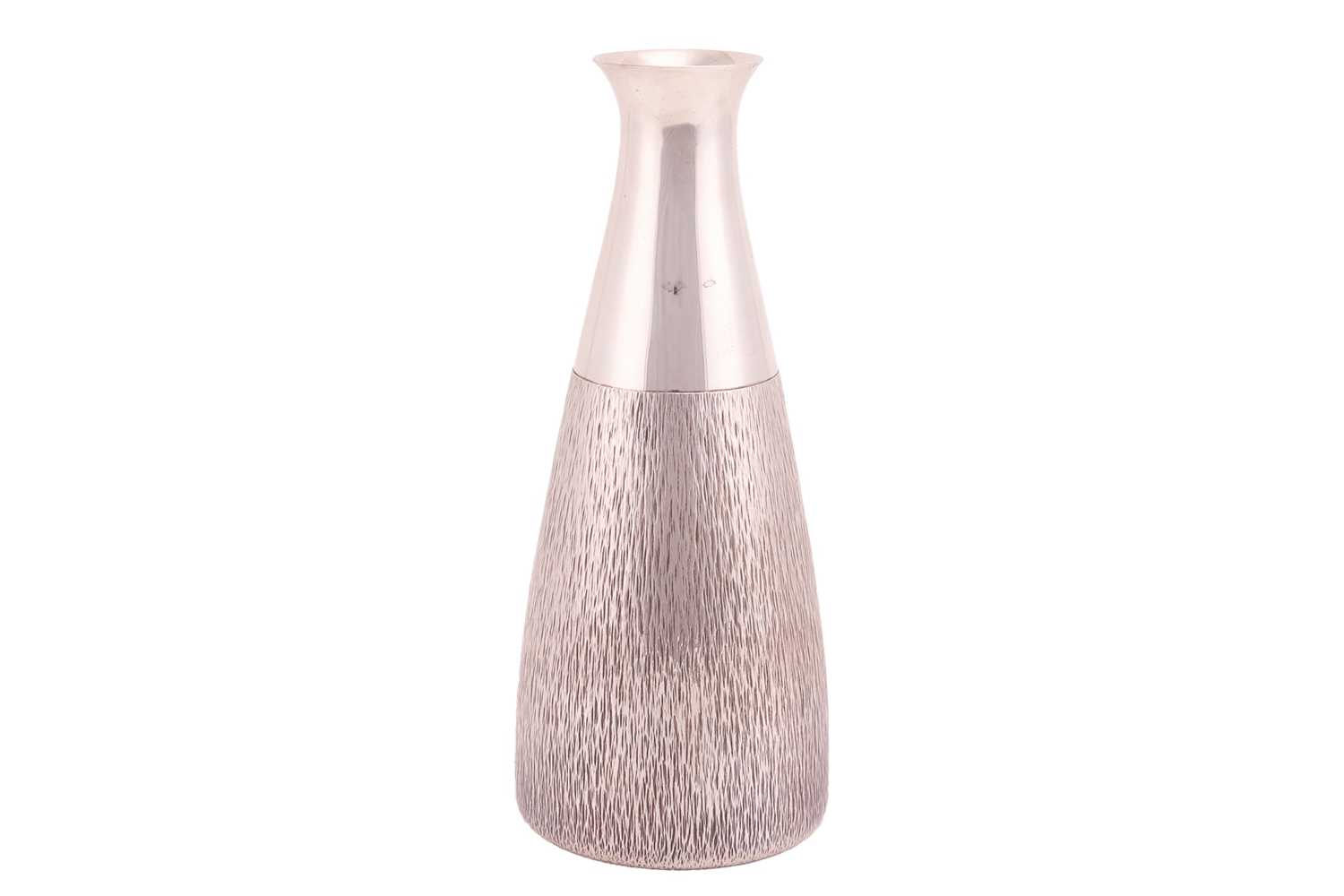 Lot Gerald Benney - a silver decanter, of tapering...