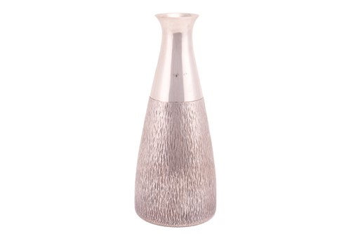 Lot Gerald Benney - a silver decanter, of tapering...