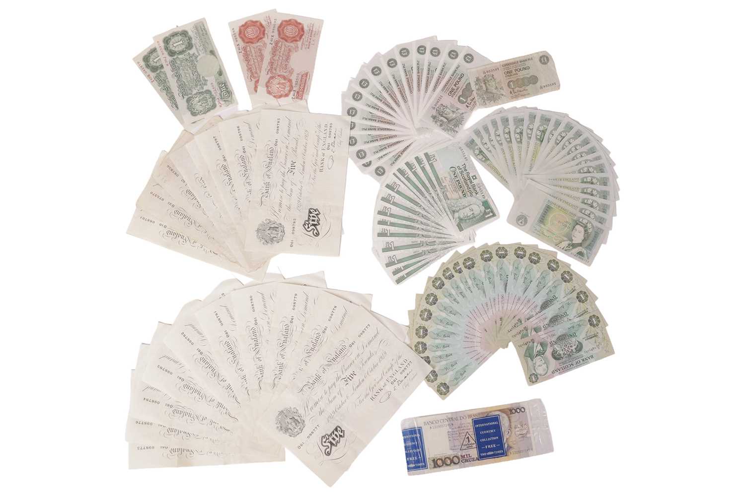 Lot 95 - A collection of uncirculated British banknotes:...