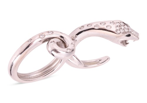 Lot 134 - Boucheron - A diamond-set Kaa Double Trouble...