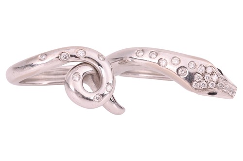 Lot 134 - Boucheron - A diamond-set Kaa Double Trouble...