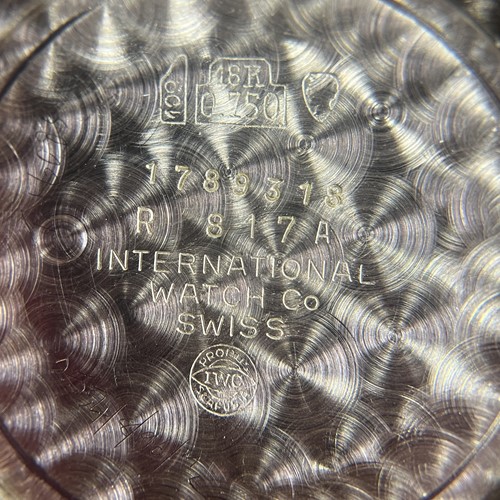 Lot IWC Schaffhausen – ‘18K’ Dress Watch Reference:...