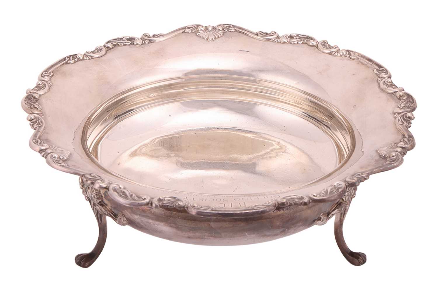 Lot A silver trophy bowl, Sheffield 1930, by...