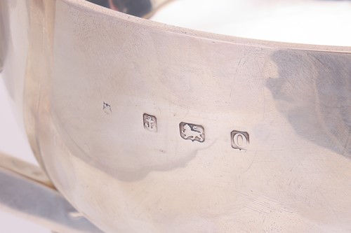 Lot 366 - An Art Deco twin-handled silver trophy cup,...
