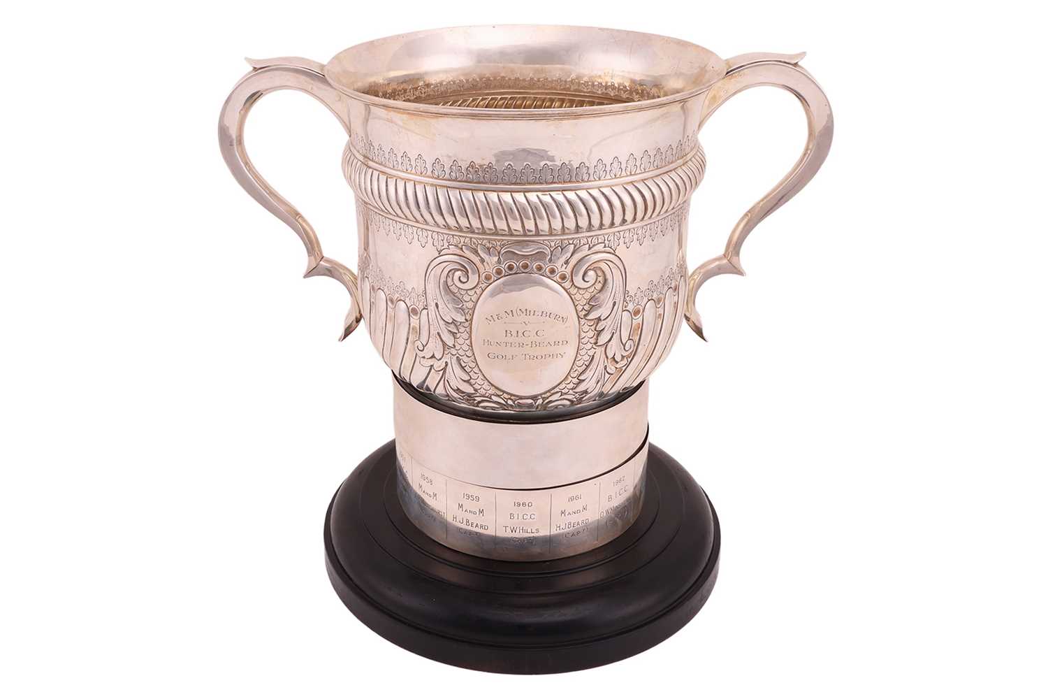 Lot 361 - A Victorian silver trophy cup, in the form of...