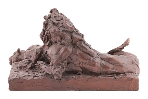 Lot 54 - Mark Coreth (British b.1958) Lion and Lioness...