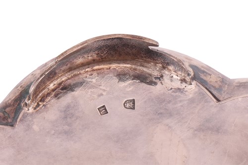 Lot A George I silver salver, plain octofoil form,...
