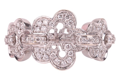 Lot Boodles - A diamond-set Blossom Triple ring,...