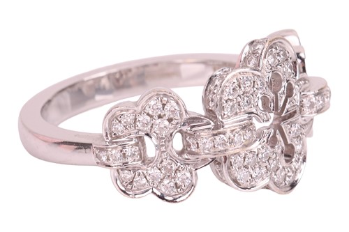 Lot Boodles - A diamond-set Blossom Triple ring,...