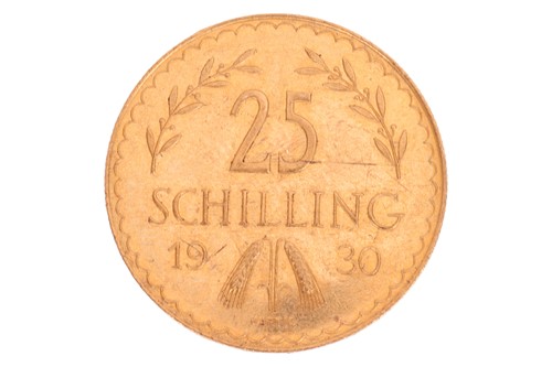 Lot 267 - An Austrian 25 Schilling coin, 5.9 grams.