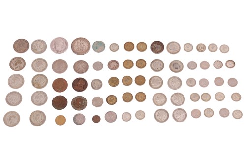 Lot 276 - A mixed group lot of coins to include Florins,...
