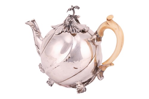 Lot 326 - An Eighteenth century bachelor’s teapot,...