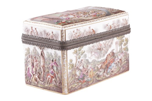 Lot A Meissen Jewellery Casket circa 1900,...