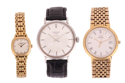 Lot 170 - Three Watches; Omega De Ville, 32mm, not...