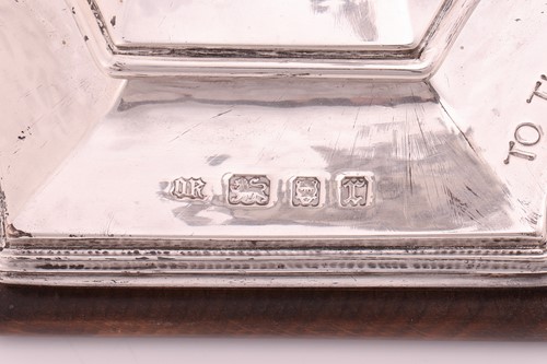 Lot Omar Ramsden. A large silver altar cross; the...