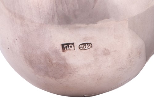 Lot 274 - A Russian silver gilt easter egg, St....