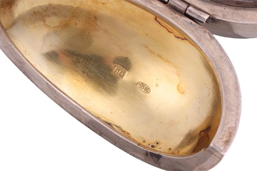Lot 274 - A Russian silver gilt easter egg, St....