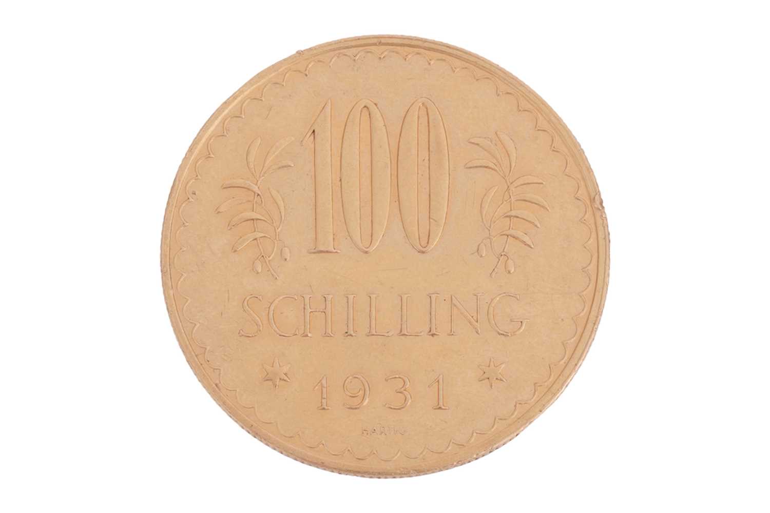 Lot 272 - A 1931 Austrian 100 schilling coin, 23.5 grams.
