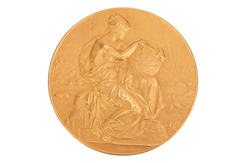 Lot 274 - A Paris Society of Geography Medal, by Alphèe...
