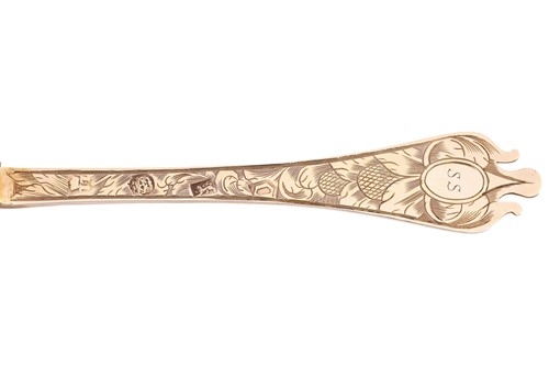 Lot A fine William and Mary silver gilt trefid...