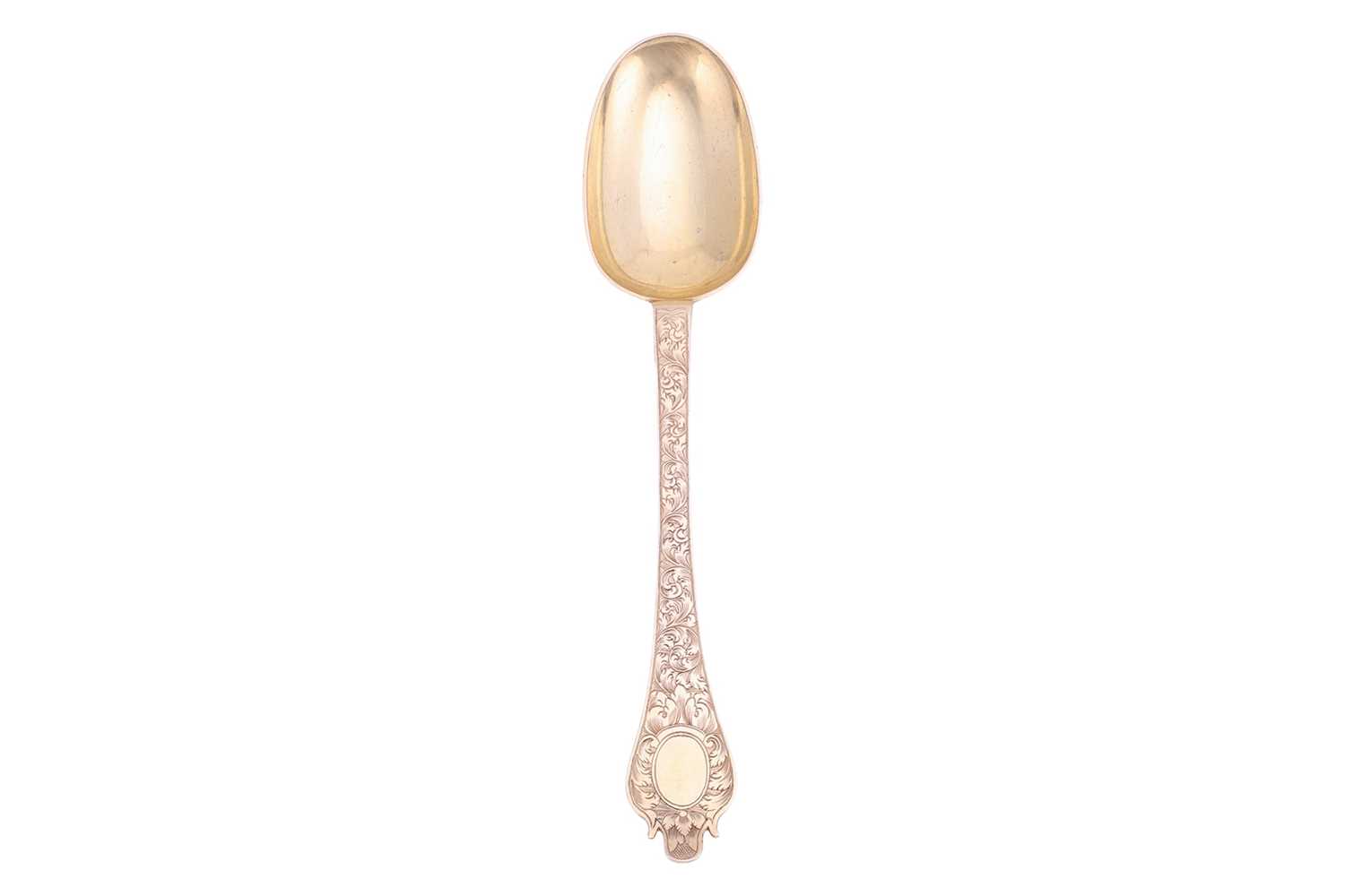 Lot 282 - A fine William and Mary silver gilt trefid...